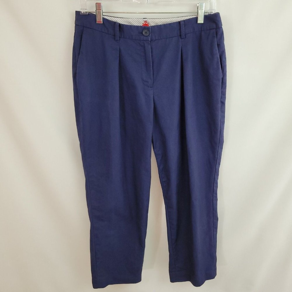 Brooks Brothers Red Fleece Size 8 Blue Pants 31 1/2x24 1/4 Trousers Pleats Navy